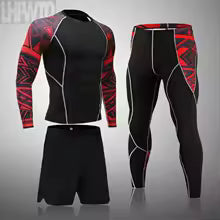 Herren Kompressionsanzug Set - Rashguard & Leggings für Training & Sport