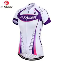 X-Tiger Damen Radtrikot Sommer - Atmungsaktives Fahrradtrikot für Frauen