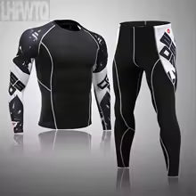 Herren Kompressionsanzug Set - Rashguard & Leggings für Training & Sport