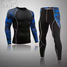 Herren Kompressionsanzug Set - Rashguard & Leggings für Training & Sport