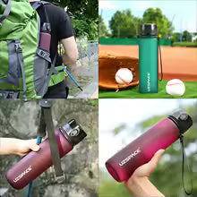 UZSPACE Sport Wasserflasche - BPA-freie Trinkflasche für Fitness & Sport