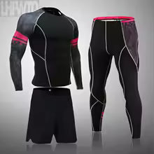 Herren Kompressionsanzug Set - Rashguard & Leggings für Training & Sport