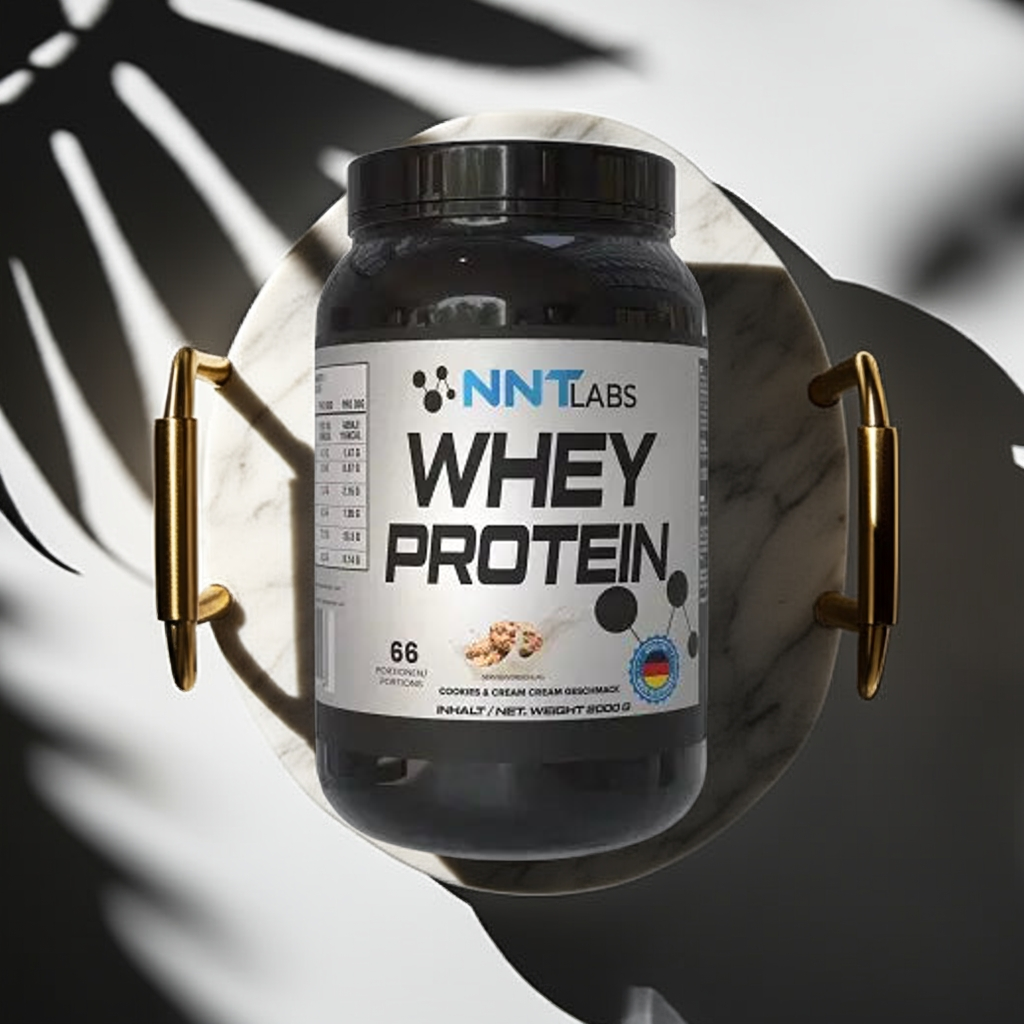 NNT Whey Protein Pulver 2000g - Premium Molkenprotein für Muskelaufbau, 4 Geschmäcker