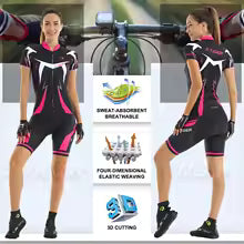 Premium Damen Radtrikot-Set 2024 - UV-Schutz UPF 50+ & Schnelltrocknend für Sommer-Radsport
