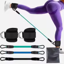 Knöchelriemen mit Widerstandsbändern - Fitness Equipment für Beinmuskeltraining