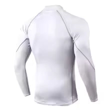 Herren Langarm Sport T-Shirt - Schnelltrocknend Kompressions-Shirt für Training