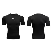 Kompression T-Shirt Männer Sommer - Elastisch Quick Dry Sport Top
