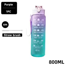 1-Liter motivierende Sport-Wasserflasche
