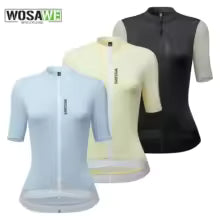 WOSAWE Damen Radtrikot Kurzarm UPF 50+ UV-Schutz - Radsportbekleidung