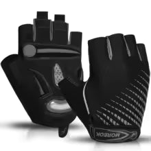 MOREOK Fahrradhandschuhe Halbfinger mit 5mm Gel-Pads - Radsport