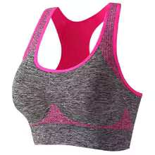 Rückenfreier Sport-BH Damen Gepolstert | Yoga Crop Top Low-Impact Training