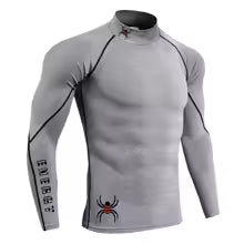 Herren Langarm Kompressions-Shirt - Atmungsaktives Lauf-T-Shirt für Sport und Training