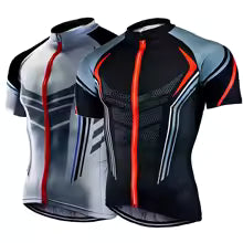 MTB Jersey Bike Shirt Sommer - Atmungsaktives Kurzarm Radtrikot