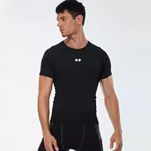 Kompression T-Shirt Männer Sommer - Elastisch Quick Dry Sport Top