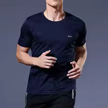 Sommer Sport Gym T-Shirt Männer - Quick Dry Fitness Top Kurzarm