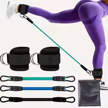 Knöchelriemen mit Widerstandsbändern - Fitness Equipment für Beinmuskeltraining