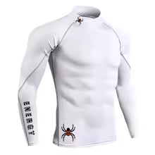Herren Langarm Kompressions-Shirt - Atmungsaktives Lauf-T-Shirt für Sport und Training