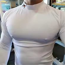 Herren Langarm Kompressions-Shirt - Atmungsaktives Lauf-T-Shirt für Sport und Training