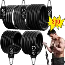 300lb Fitness Booty Widerstand Gummiband mit Hantel Harness Set