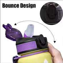 1-Liter motivierende Sport-Wasserflasche