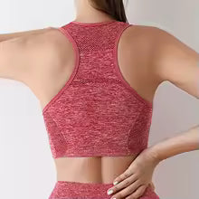 Premium Push-Up Sport-BH Damen - Atmungsaktiv & Stützend | Fitness Yoga Laufen