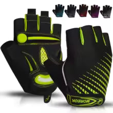 MOREOK Fahrradhandschuhe Halbfinger mit 5mm Gel-Pads - Radsport