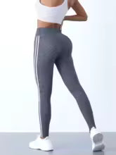 Damen Sport Leggings mit Hoher Taille - Fitness Hose mit 4-Wege-Stretch