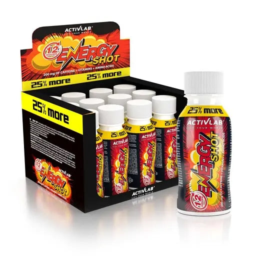 Activlab Energy Shot 12 x 80ml ( 2 Verschiedene Geschmacks )