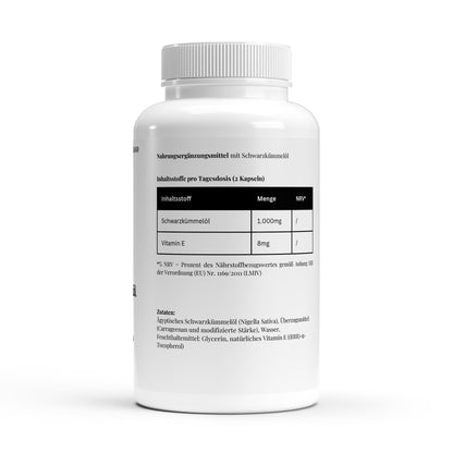 Ägyptisches Schwarzkümmelöl - 240 vegane Softgels - jostefitvita.de