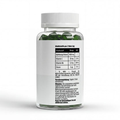 Apfelessig + C + B6 + Chrom Gummies - 60 Stk - jostefitvita.de