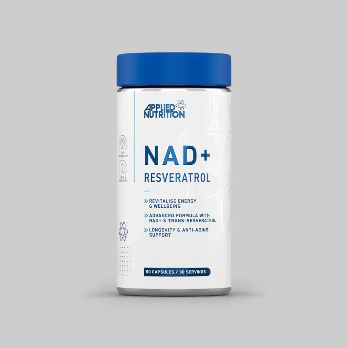 Applied Nutrition NAD+ Resveratrol 60 Kapseln - Zellenergie & Anti - Aging - jostefitvita.de