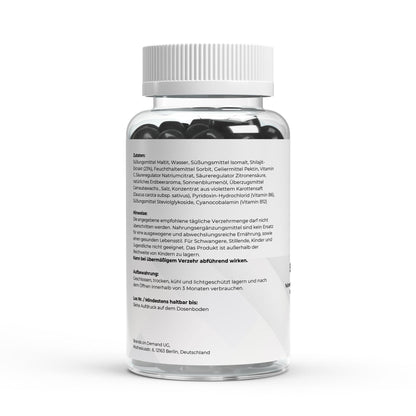 Shilajit Gummies mit Vitamin C, B6, B12 - 60 vegane Gummibärchen