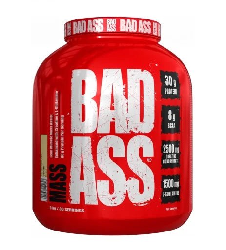 BAD ASS MASS 3kg - Premium Mass Gainer | 4 Geschmacksrichtungen - jostefitvita.de