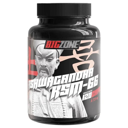 Big Zone Ashwagandha KSM-66 120 Kapseln - Premium Pflanzenextrakt