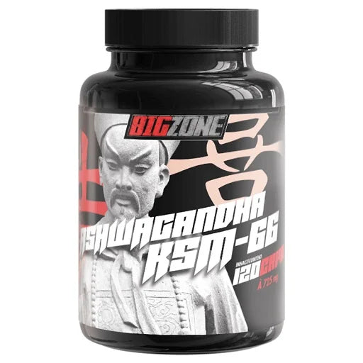 Big Zone Ashwagandha KSM-66 120 Kapseln - Premium Pflanzenextrakt