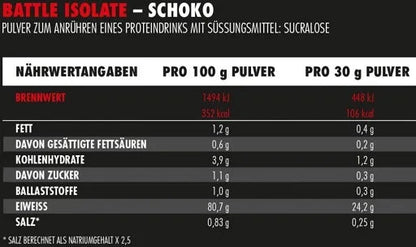 Big Zone Battle Isolate 1000g - Premium Whey Isolat | 4 Geschmacksrichtungen - jostefitvita.de