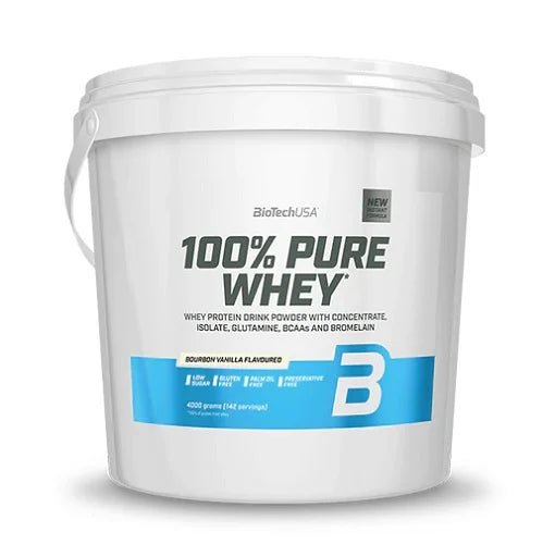 BioTech 100% Pure Whey 4000g - Premium Molkenprotein | 5 verschiedene Geschmacksrichtungen - jostefitvita.de