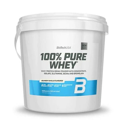 BioTech 100% Pure Whey 4000g - Premium Molkenprotein | 5 verschiedene Geschmacksrichtungen - jostefitvita.de