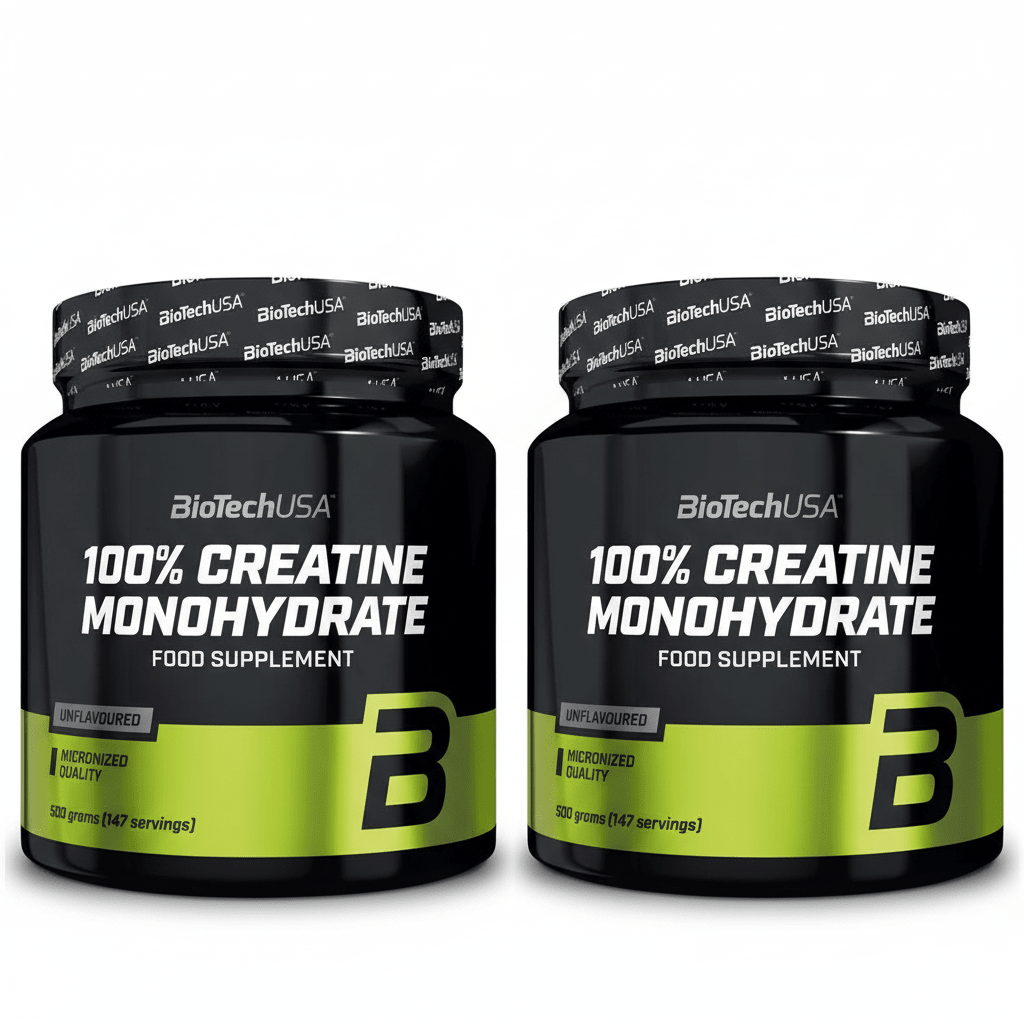 BioTech Creatin Monohydrat 1kg Bundle (2x500g) - Mikronisiert & Rein - jostefitvita.de