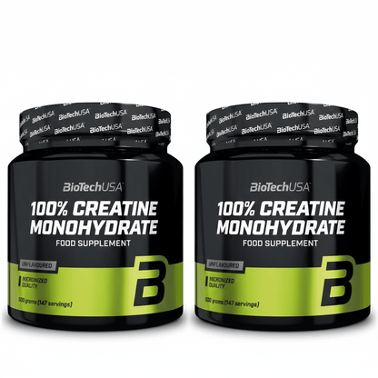 BioTech Creatin Monohydrat 1kg Bundle (2x500g) - Mikronisiert & Rein - jostefitvita.de