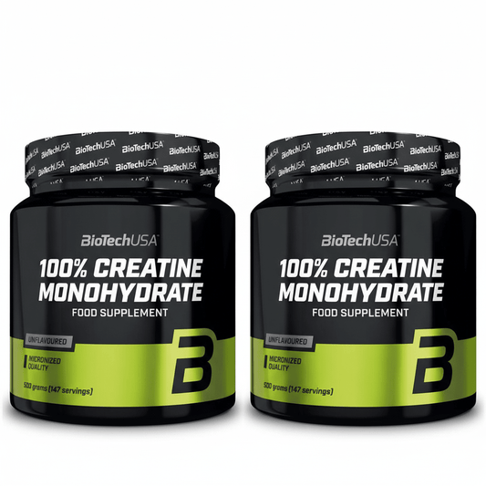BioTech Creatin Monohydrat 1kg Bundle (2x500g) - Mikronisiert & Rein - jostefitvita.de