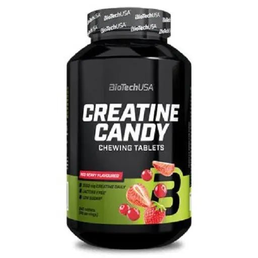 BioTech Creatine Candy Red Berry 240 Kapseln - Kreatin - Monohydrat - jostefitvita.de