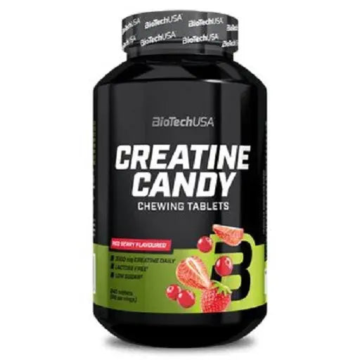 BioTech Creatine Candy Red Berry - 240 Kapseln - Kreatin Monohydrat