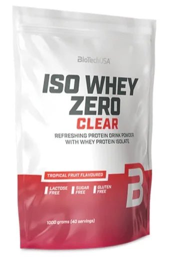 BioTech Iso Whey Zero Clear 1000g - Transparentes Molkenprotein Isolat | Pfirsich - Eistee, Zitrone, Blutorange, Tropical, Kirsche - jostefitvita.de