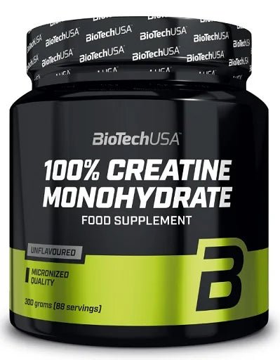 BioTech USA Creatine Monohydrate 300g - 100% reines Kreatin - Monohydrat - jostefitvita.de