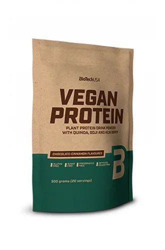 BioTech USA Vegan Protein 500g - 100% Pflanzliches Protein | 6 Geschmacksrichtungen - jostefitvita.de