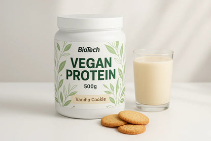BioTech USA Vegan Protein 500g - 100% Pflanzliches Protein | 6 Geschmacksrichtungen - jostefitvita.de