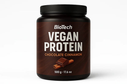 BioTech USA Vegan Protein 500g - 100% Pflanzliches Protein | 6 Geschmacksrichtungen - jostefitvita.de