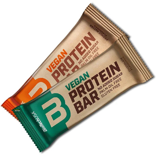 BioTech Vegan Bar 20x50g - Pflanzliche Protein-Riegel in 2 Geschmacksrichtungen