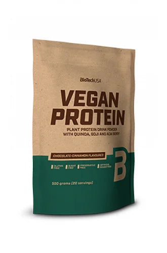 BioTech USA Vegan Protein 500g - 100% Pflanzliches Eiweißpulver